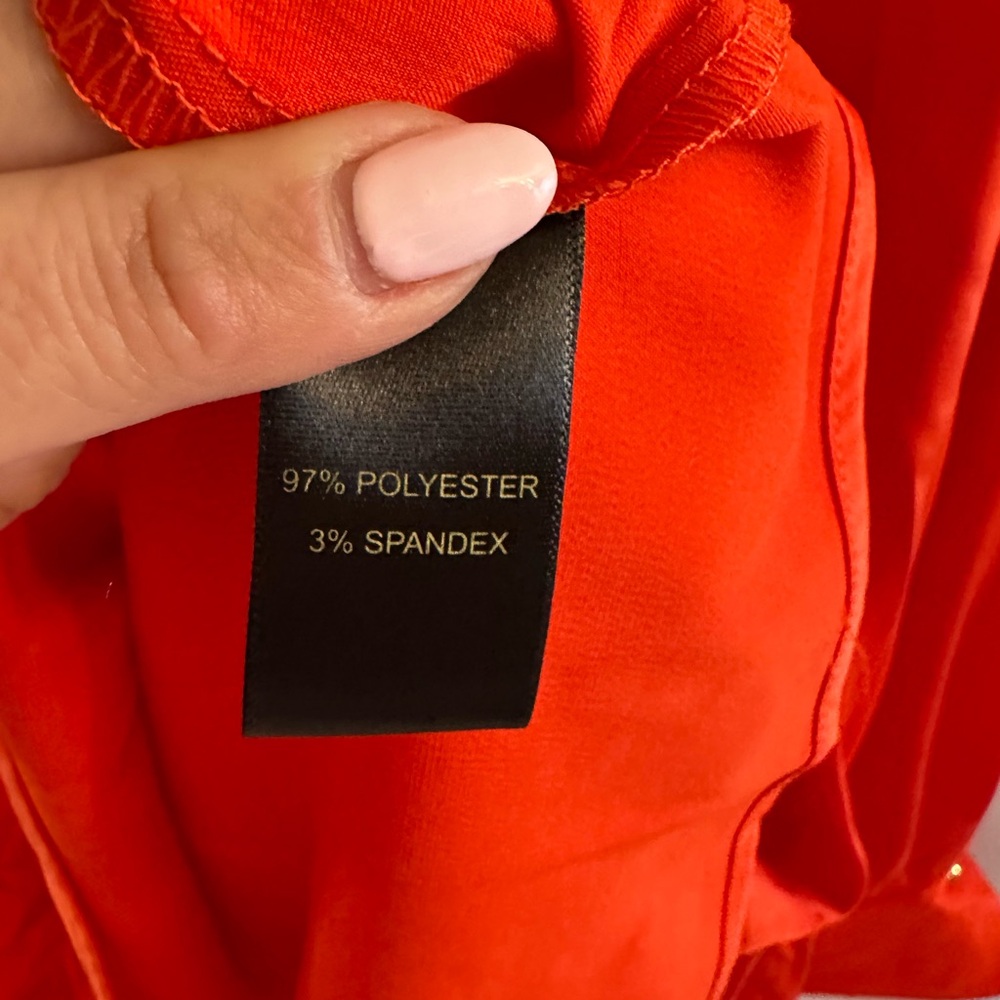 House of Harlow 1960 Vibrant ORANGE wrap dress size Large NWT - Picture 8 of 9
